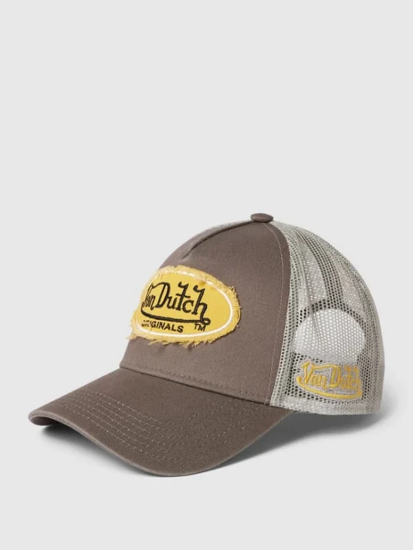 Von Dutch Trucker Cap Mit Label-Stitching – Mittelgrau 1