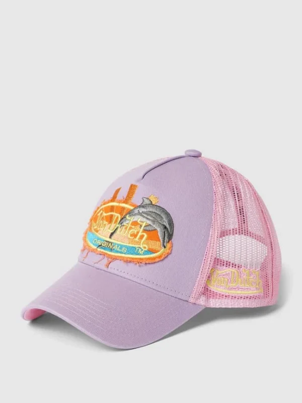 Von Dutch Trucker Cap Mit Label-Stitching Modell ‘SKARA’ – Lavendel 1