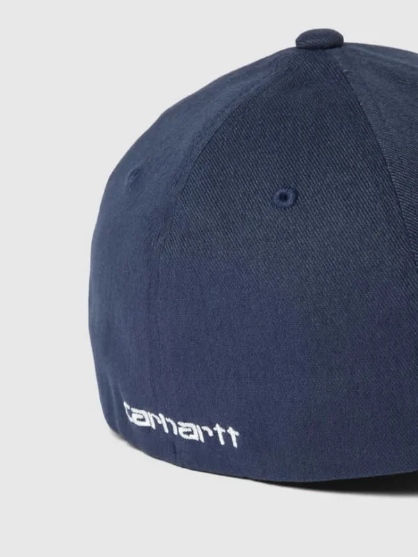 Carhartt Work In Progress Base Cap Mit Label-Stitching – Marineblau 4