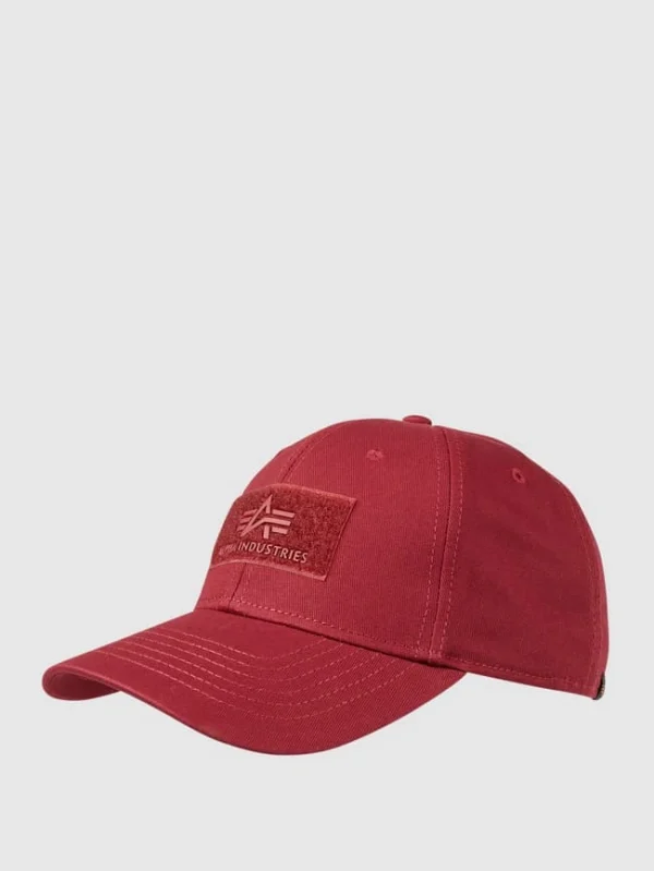 Alpha Industries Cap Mit Logo – Bordeaux Rot 1