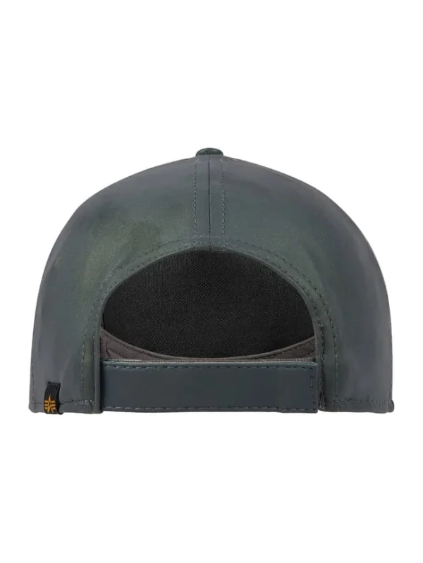 Alpha Industries Cap Aus Reflektierendem Material – Metallic Blau 3