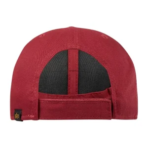 Alpha Industries Cap Mit Logo – Bordeaux Rot 6