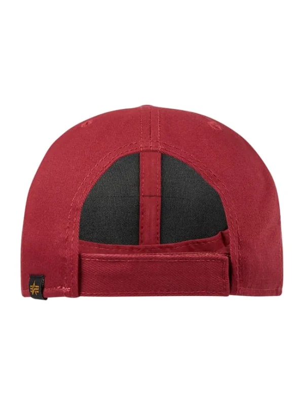 Alpha Industries Cap Mit Logo – Bordeaux Rot 3