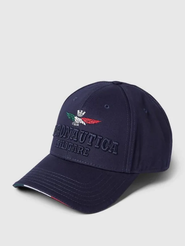 Aeronautica Militare Cap Mit Label-Stitching Modell ‘CAPPELLINO’ – Marineblau 1