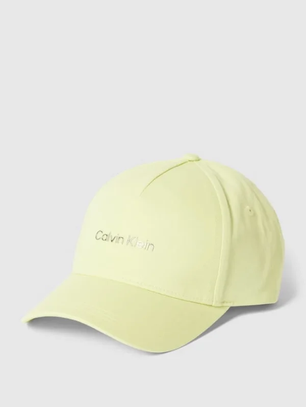 CK Calvin Klein Base Cap Mit Label-Applikation – Hellgrün 1