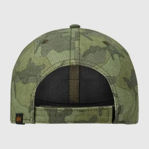 Alpha Industries Cap Mit Logo – Olivgrün Meliert 6