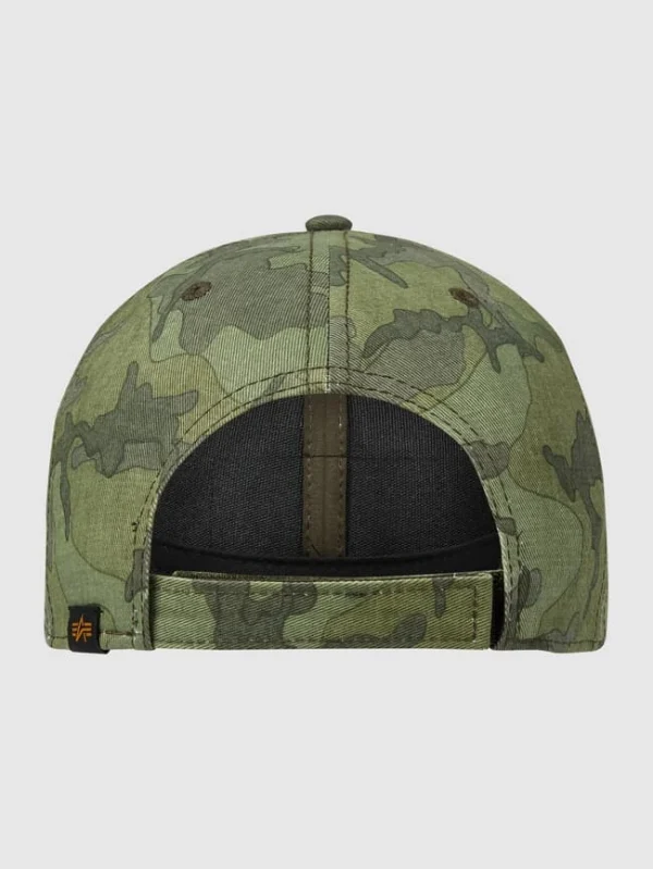 Alpha Industries Cap Mit Logo – Olivgrün Meliert 3