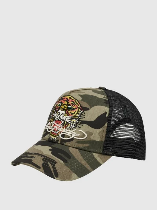 Ed Hardy Cap Mit Stickerei – Khaki 1