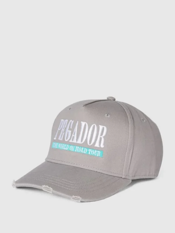 Pegador Cap Mit Label-Stitching Im Distressed-Look – Hellgrau 3