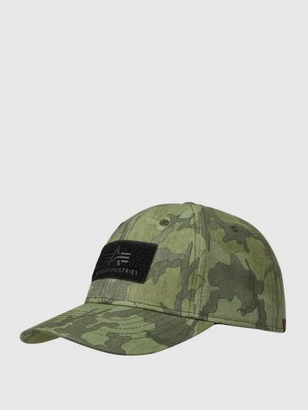 Alpha Industries Cap Mit Logo – Olivgrün Meliert 1