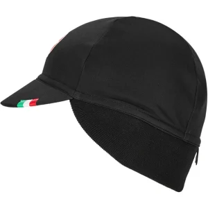 Castelli Difesa Thermo Cap Schwarz/rot 7