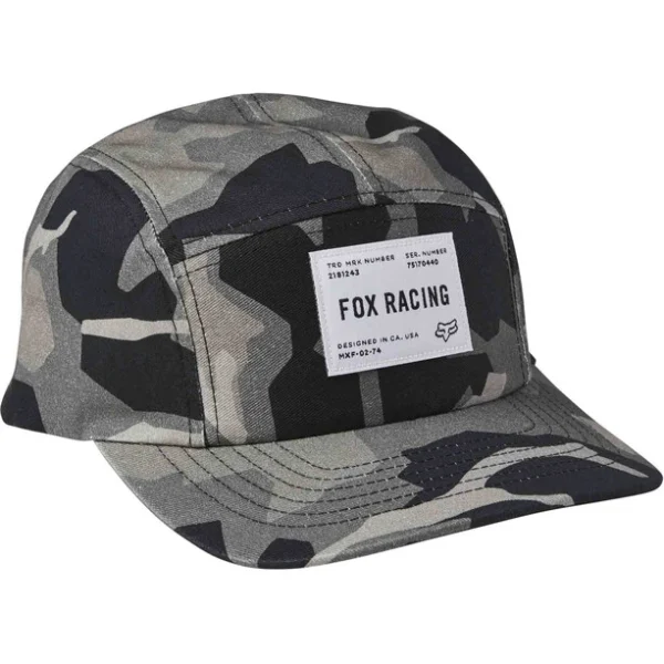 Fox Regiment 5 Panel Cap Herren Schwarz/grau 1