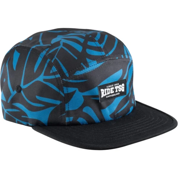 TSG 5 Panel Cap Schwarz/blau 1